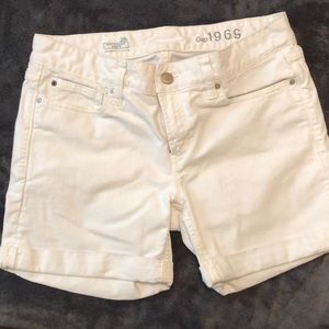 White Denim Real Straight Shorts by GAP. Size 28R